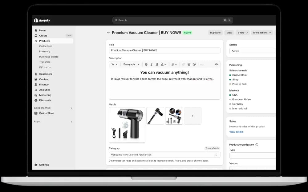 Still listing products manually?